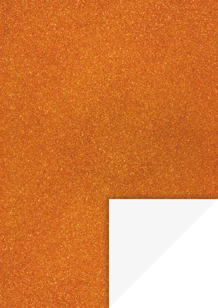 Carton gliterat - KP CARTON CU GLITTER A4 200GR PORTOCALIU ROSIATIC 18930014