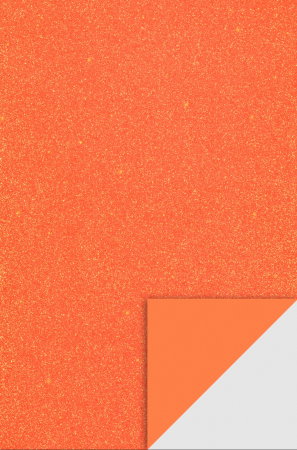 Moosgummi A4, A3, 40x60 - KP COALA GUMATA GLITTER A4 2MM PORTOCALIU 8434510