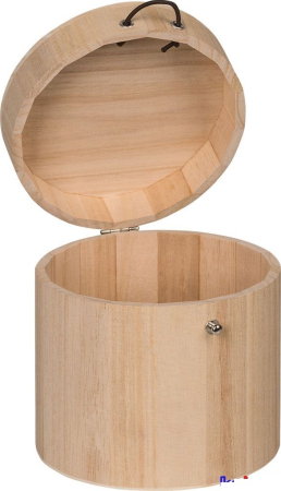 CUTIE LEMN ROTUNDA 15.5*15.4CM CU CAPAC 8735206 [1]