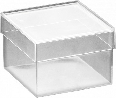 Cutii cadouri - KP CUTIE PATRATA PLASTIC TRANSPARENT 7.5CM 6917240