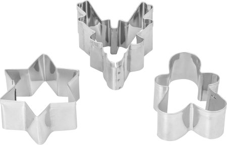 Perforatoare/ Sabloane cu forme de Craciun - FORME METAL 3/SET 4-5CM CRACIUN 2154225