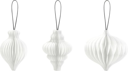 GLOB HARTIE 10CM 3/SET PICATURA TIP FAGURE ALB 4870724 [1]
