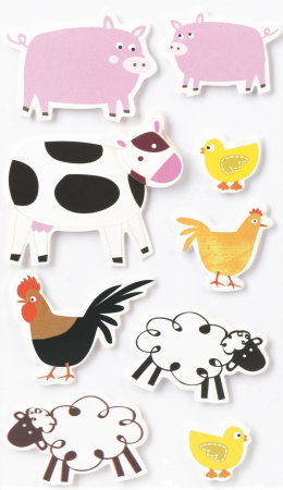 Stickere Decorative - KP STICKER DECOR 7.5*16.5CM ANIMALE DOMESTICE 9 PCS 3780609
