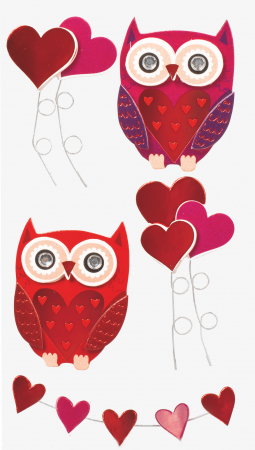 Stickere Decorative - KP STICKER DECOR 7.5*16.5CM BUFNITA/INIMA 5 PCS 3780727