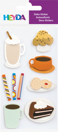 KP STICKER DECOR 7.5*16.5CM CAFEA 9 PCS 3780618 [1]