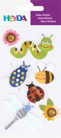 KP STICKER DECOR 7.5*16.5CM INSECTE 7 PCS 3780647 [1]