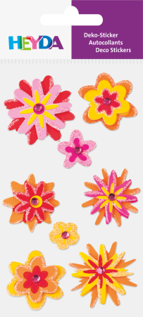 HOBBY - STICKER DECOR 7.5*16.5CM MIX FLORI 8 PCS 3780686