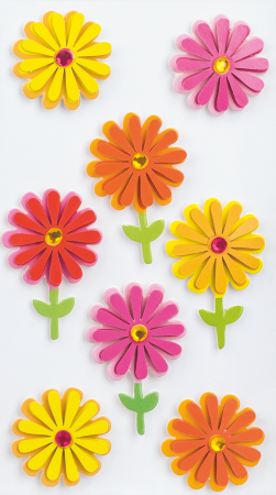 STICKER DECOR 7.5*16.5CM MIX FLORI 8 PCS 3780717 [1]