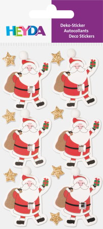 DE SEZON - STICKER DECOR 7.5*16.5CM MOS CRACIUN 13PCS 3780723
