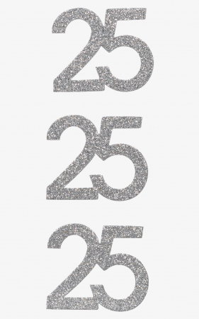 Stickere Decorative - KP STICKER DECOR 7.5*16.5CM NR. 25 ARGINTIU GLITTER 3 PCS 3780740