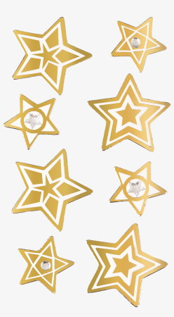 STICKER DECOR 7.5*16.5CM STELE AURII 8PCS 3780669 [1]