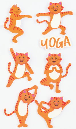 Stickere Decorative - KP STICKER DECOR 7.5*16.5CM YOGA 7 PCS 3780750