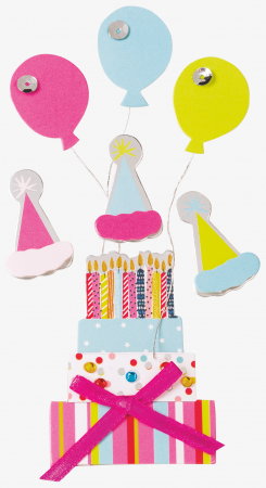 Stickere Decorative - KP STICKER DECOR 7.5*16.5CM ZIUA DE NASTERE 7 PCS 3780635