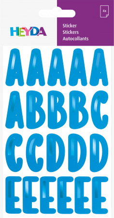 KP STICKER DECOR ALFABET 4 COLI/SET ALBASTRU METALIC 3780825 [1]