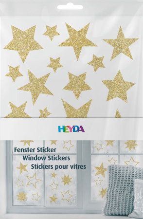 STICKER DECOR FEREASTRA STELE 3 COLI/SET GLITTER AURIU 3584469 [1]