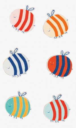 Etichete scolare si stickere - KP STICKER DECOR LEMN 3-3CM ALBINUTE 8001323
