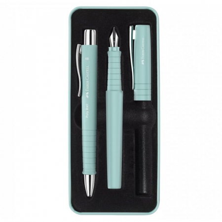 Seturi Instrumente de lux - SET FABER-CASTELL STILOU B + PIX POLY XB BLEU CARAIBE FC241053