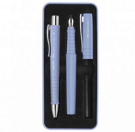 Seturi Instrumente de lux - SET FABER-CASTELL STILOU B + PIX POLY XB LILA FC241051
