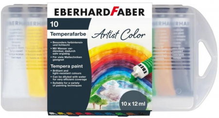 Set acuarele tempera - LEC TEMPERA EBERHARD FABER 10/SET 12ML EF575510