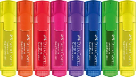 LEC TEXTMARKER FABER-CASTEL CUTIE CARTON SUPERFLUORESCENT  8/SET FC254648 [1]