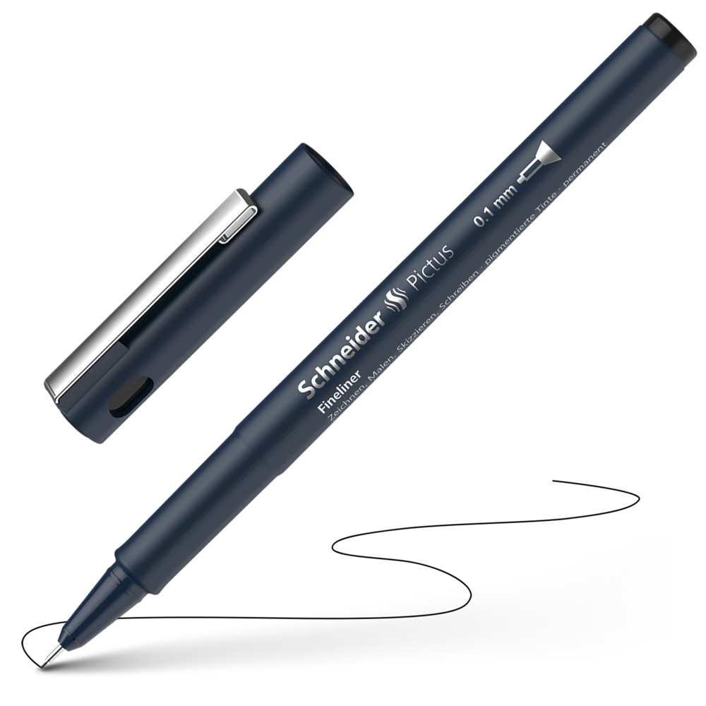 Blacklinere - Liner Schneider Pictus 0.1 Black