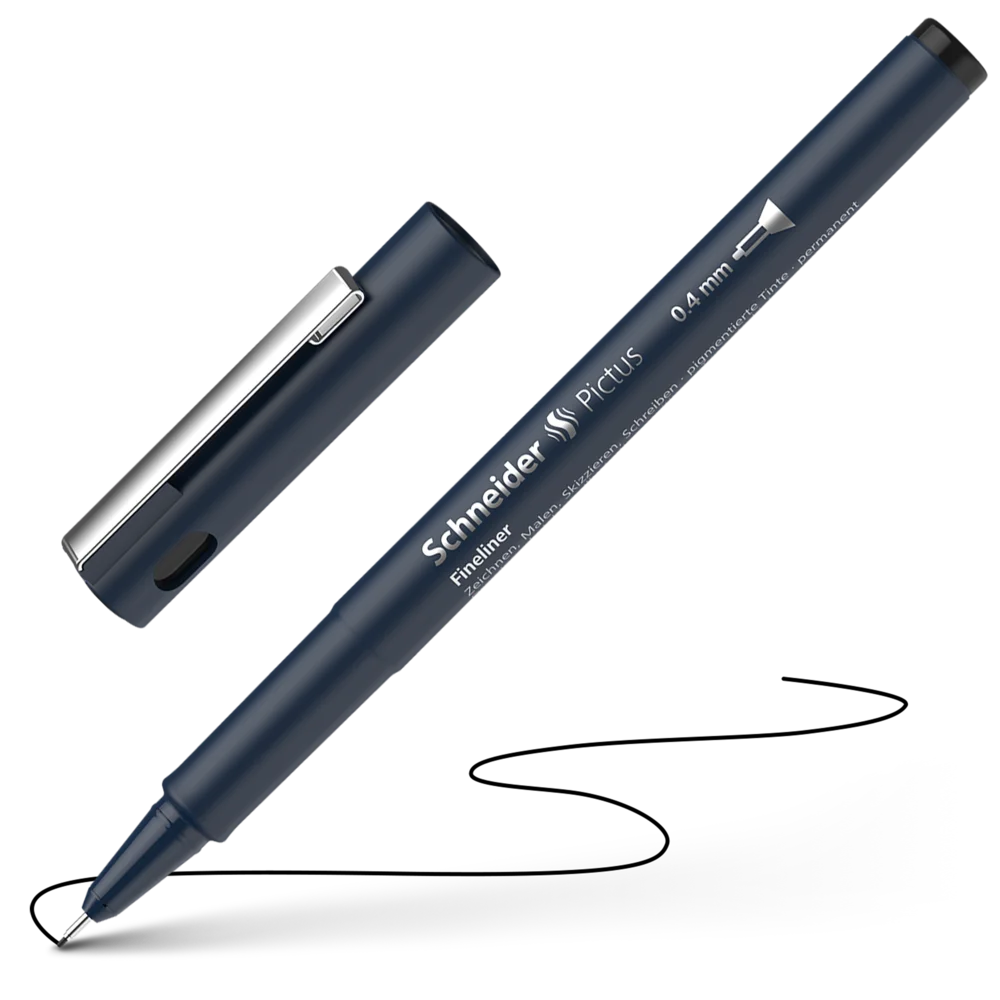 Blacklinere - Liner Schneider Pictus 0.4 Black