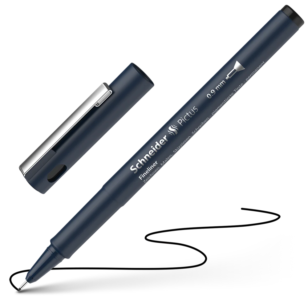 Blacklinere - Liner Schneider Pictus 0.9 Black