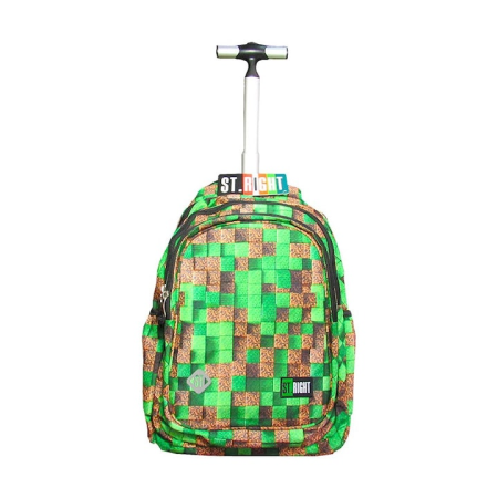 Ghiozdane, Rucsacuri, Trolere - GHIOZDAN TROLLER ST.RIGHT TB-01 PIXEL CUBES 666773