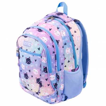 RUCSAC SCOLAR PREMIUM LOOZZ 3 COMPARTIMENTE HAPPY CATS 720079 [2]