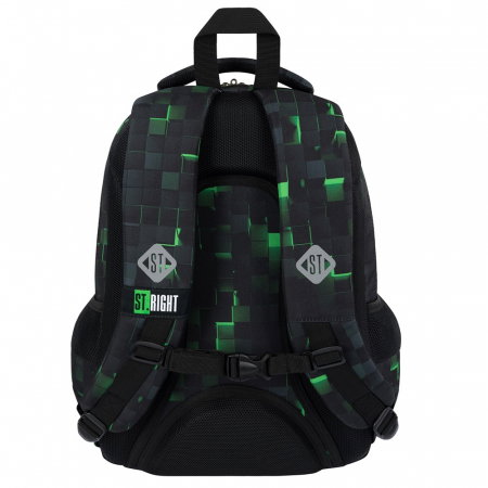 MA RUCSAC SCOLAR ST.RIGHT 3 COMPARTIMENTE BP-26 GREEN GAME 681523 [1]