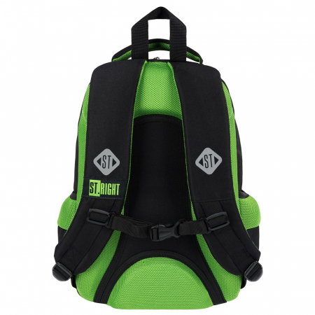 MA RUCSAC SCOLAR ST.RIGHT 3 COMPARTIMENTE BP-26 GREEN POWER 683343 [1]