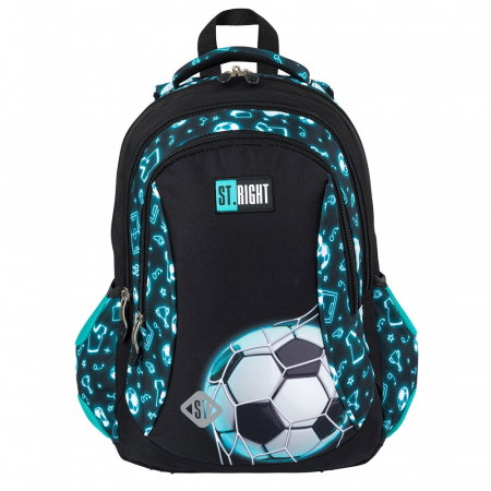 MA RUCSAC SCOLAR ST.RIGHT 3 COMPARTIMENTE BP-26 NEON FOTBALL 681141 [1]