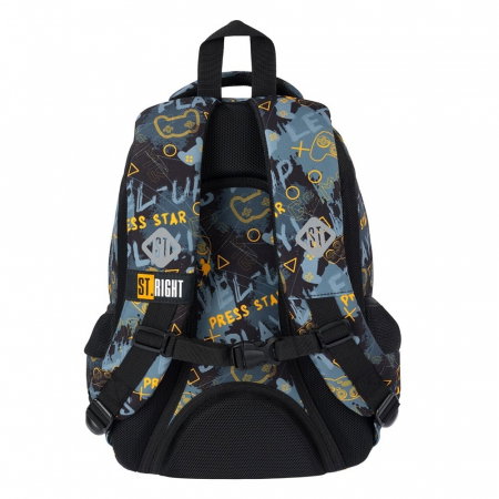MA RUCSAC SCOLAR ST.RIGHT 3 COMPARTIMENTE BP-26 ORANGE PAD 681615 [2]