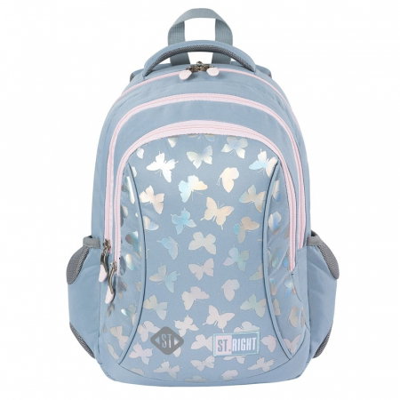 MA RUCSAC SCOLAR ST.RIGHT 3 COMPARTIMENTE BP-26 SILVER BUTTERFLIES 691232 [0]