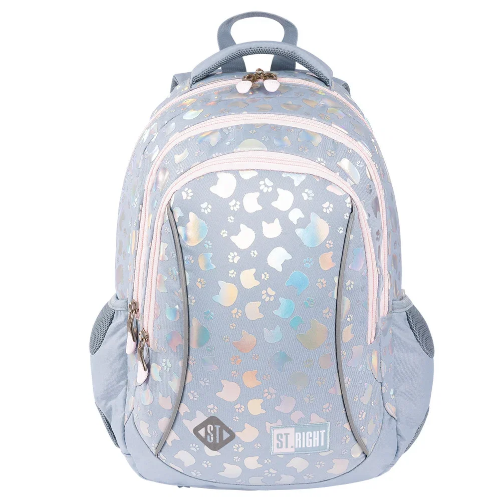 RUCSAC SCOLAR ST.RIGHT 3 COMPARTIMENTE SILVER CATS BP-26 664472 [0]