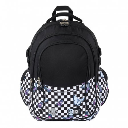 MA RUCSAC SCOLAR ST.RIGHT 4 COMPARTIMENTE BP-01 CHESSBOARD BUTTERFLIES 680434 [0]