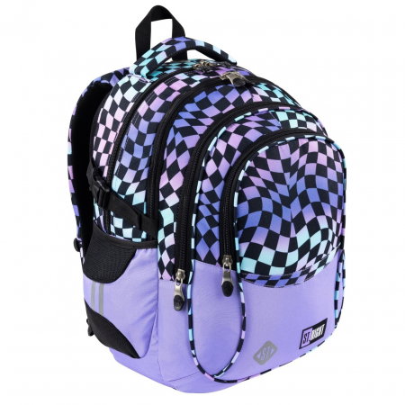 MA RUCSAC SCOLAR ST.RIGHT 4 COMPARTIMENTE BP-01 WEAVY CHEESBOARD 666001 [0]