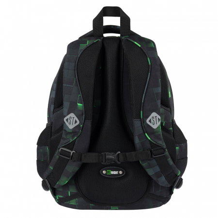 MA RUCSAC SCOLAR ST.RIGHT 4 COMPARTIMENTE BP-04 GREEN GAME 681509 [2]