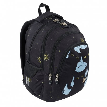 MA RUCSAC SCOLAR ST.RIGHT 4 COMPARTIMENTE BP-06 NIGHT-CATS  680311 [1]