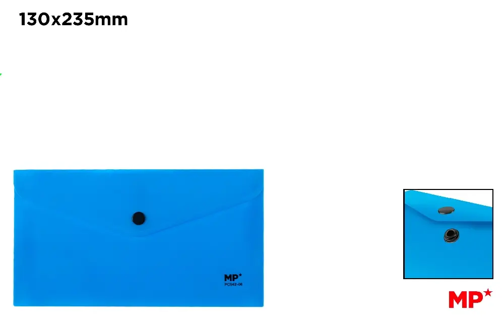 Mape tip plic cu capsa - MAPA PLASTIC IPB DL CU CAPSA ALBASTRU PC542-06