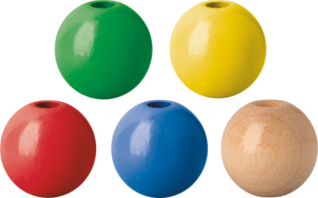 Set 50 Mărgele Lemn 10mm Multicolore Knorr Prandell [1]
