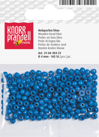 HOBBY - Set 165 Mărgele Lemn 4mm Albastru Knorr Prandell