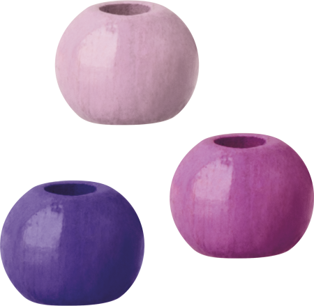 Set 165 Mărgele Lemn 4mm Mix Violet Knorr Prandell [1]