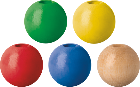 Set 85 Mărgele Lemn 8mm Multicolore Knorr Prandell [1]