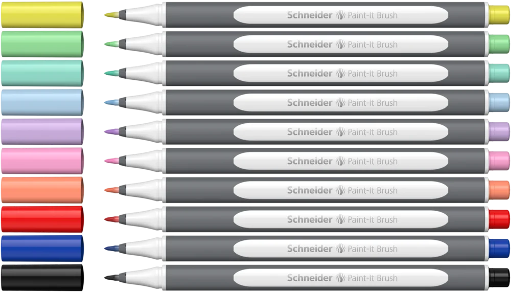 PICTURA SI ARTA - Marker Schneider Tip Pensula Paint-It 070 10/Set MKP214