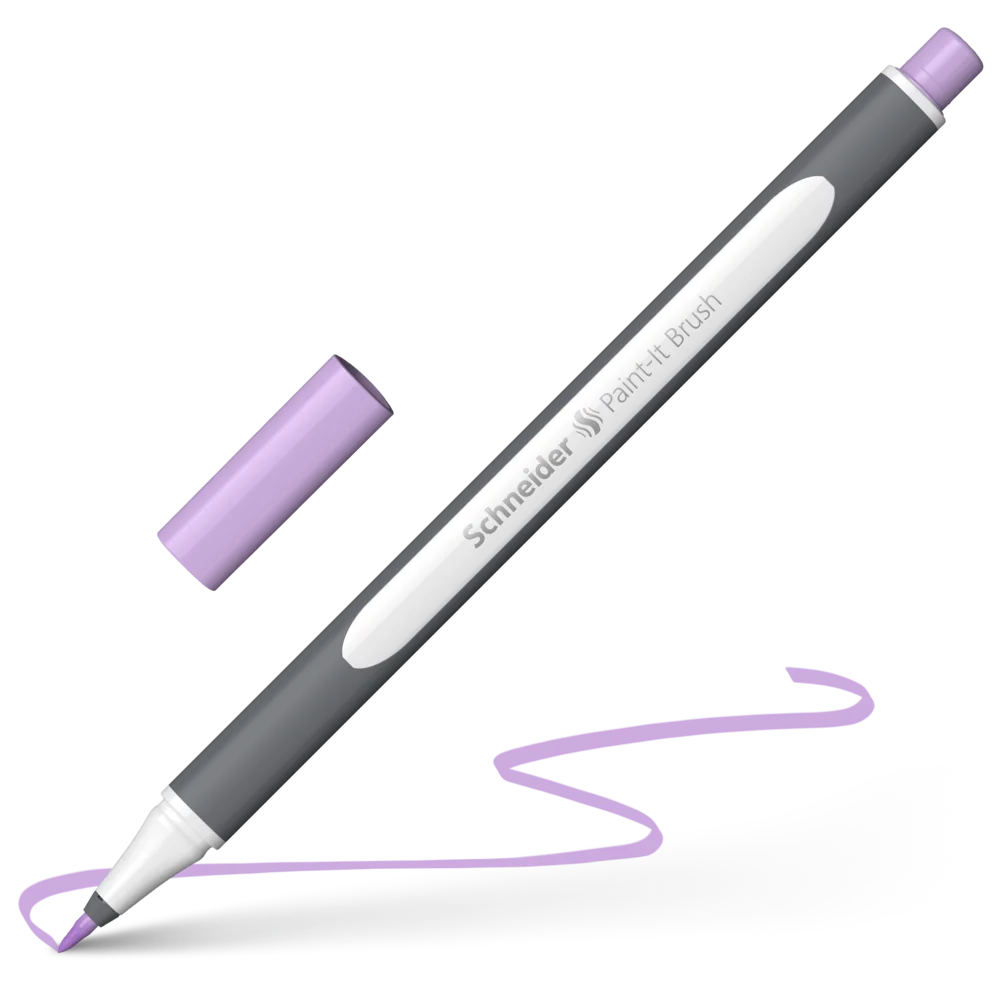 Marker tip pensula - Marker Tip Pensulă Schneider Paint-It Liliac Pastel MKP215