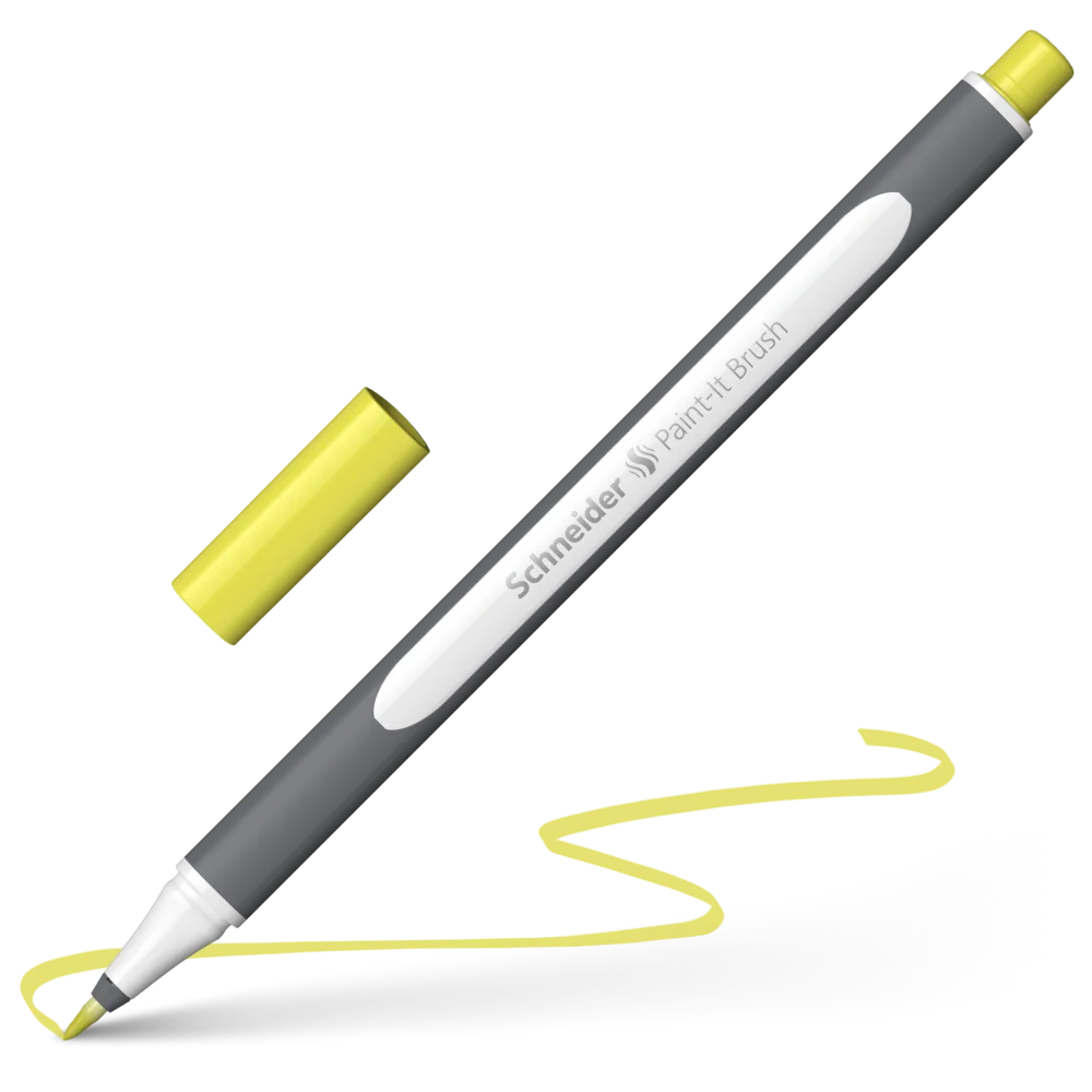 Marker tip pensula - Marker Tip Pensulă Schneider Paint-It Lime Pastel MKP215