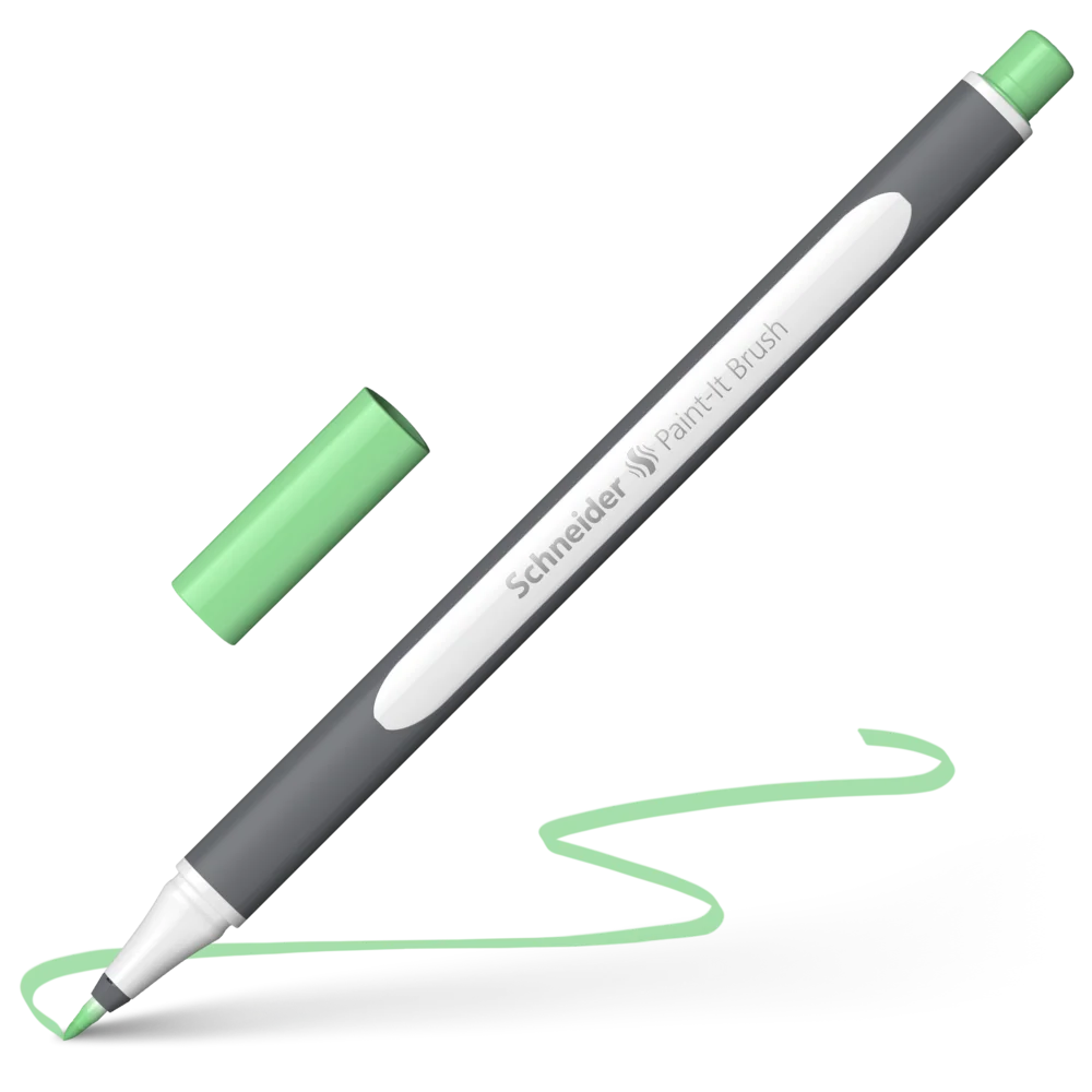 Marker tip pensula - Marker Tip Pensulă Schneider Paint-It Mint Pastel MKP215