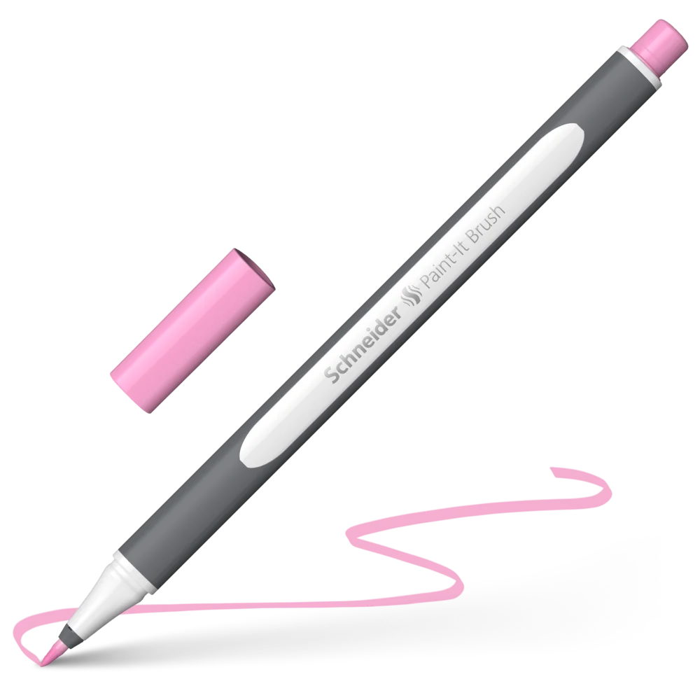 Marker tip pensula - Marker Tip Pensulă Schneider Paint-It Roz Pastel MKP215