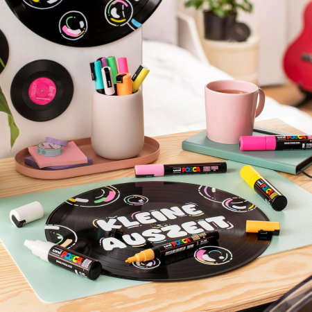 MARKER UNI POSCA 8/SET CULORI CU SCLIPICI 0.9-1.3 MM M1514 [5]
